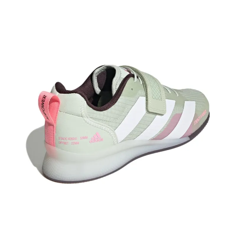 Adidas Adipower 3 Linen Green Cloud White Beam Pink-3