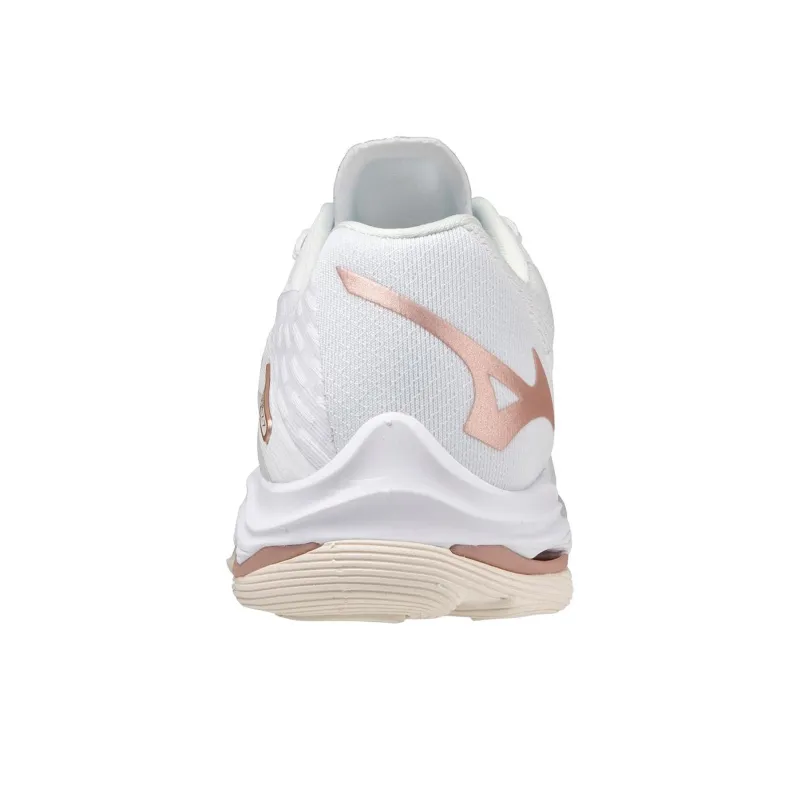 Mizuno Wave Lightning Z7 Cushioning Anti Slip Wear Resistant Breathability Low Top Training Shoes Unisex White Lotus-3