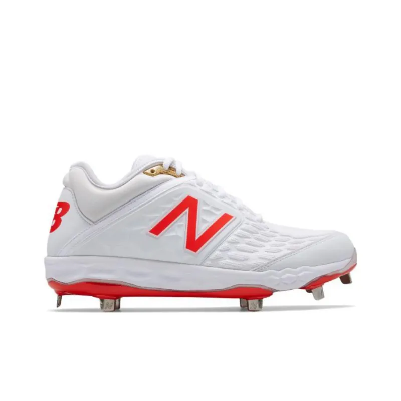New Balance NB 3000 Anti Slip Wear Resistant Low Top Training Shoes Men's White Red-1