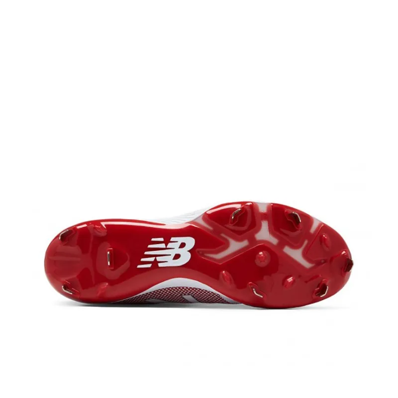 New Balance 4040 V4 Anti Slip Wear Resistant Mid Top Training Shoes Men's White Red-3