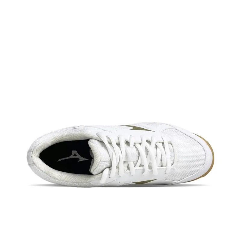 Mizuno Cyclone Speed 1 CN Anti Slip And Wear Resistant Breathable Low Top Training Shoes Unisex White Gold-2