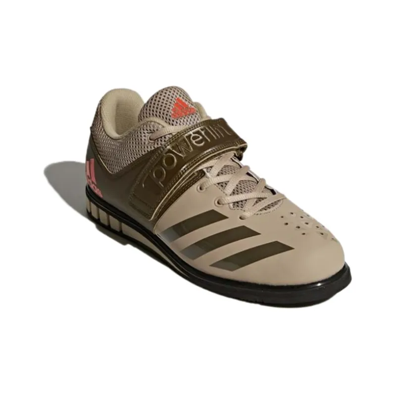 Adidas Powerlift Training Shoes Men Low-Top Khaki-2