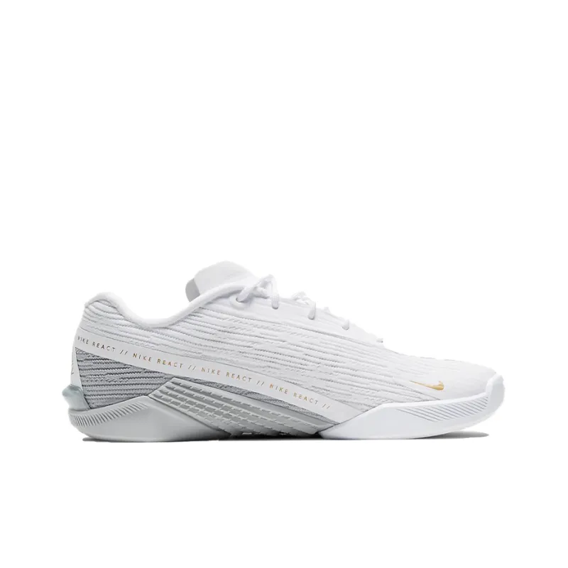 Nike React Metcon Turbo White Metallic Gold Women's-1