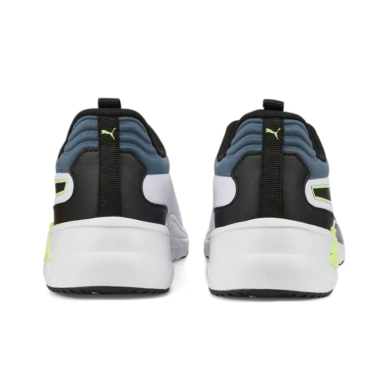 PUMA Smash V2 Le Anti-Slip Wear-Resistant Low-Top Training Shoes Men's White Blue Black-4