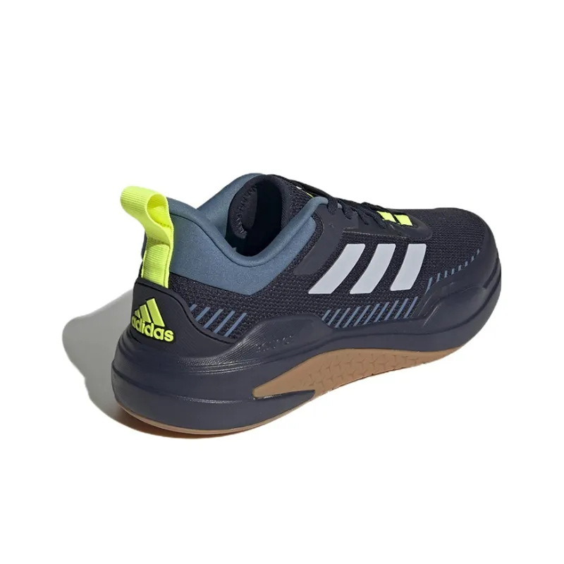 Adidas Trainer V Anti-Slip Wear-Resistant Low-Top Training Shoes Men's Black Blue-3