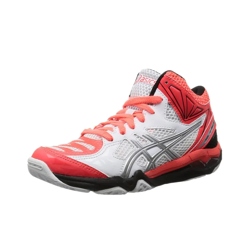 Asics Gel-V Swift Cv Mt Wear-Resistant Mid-Top Training Shoes Men's White Pink-1