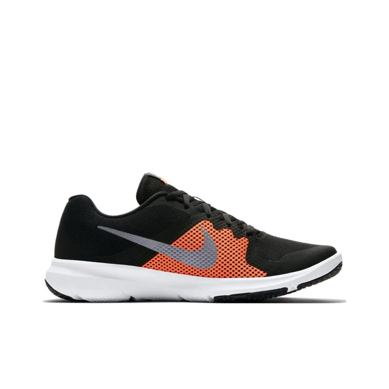 Nike Flex Control 3 Cushioning Anti-Slip And Wear-Resistant Low-Top Training Shoes Men's Black Orange-1