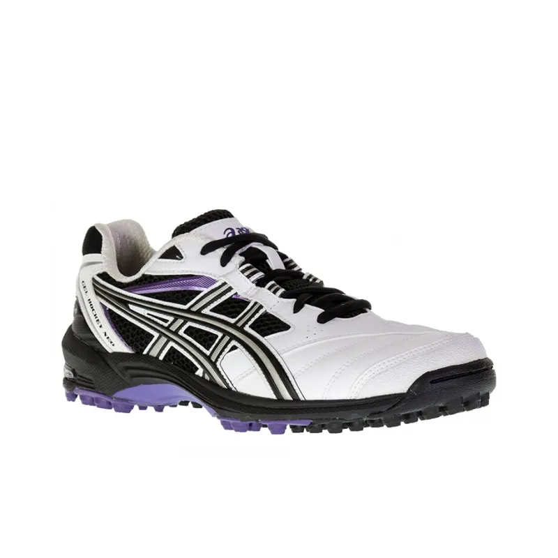 Asics Gel-Hockey Neo 2 Wear-Resistant Low-Top Training Shoes Men's White Black-2
