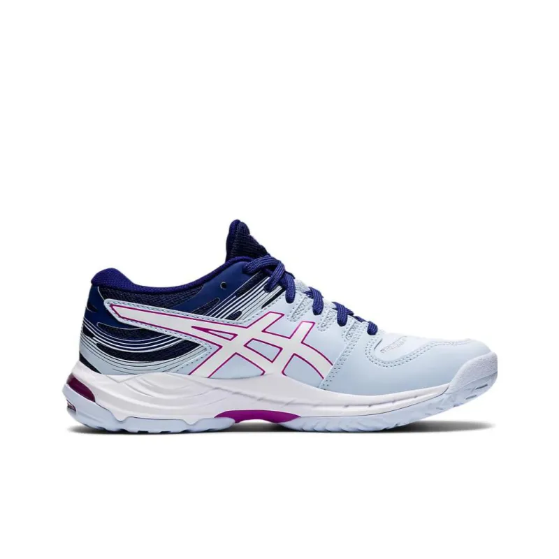 Asics Gel Beyond 6 Anti Slip Wear Resistant Low Top Volleyball Shoes Women's Blue White-1