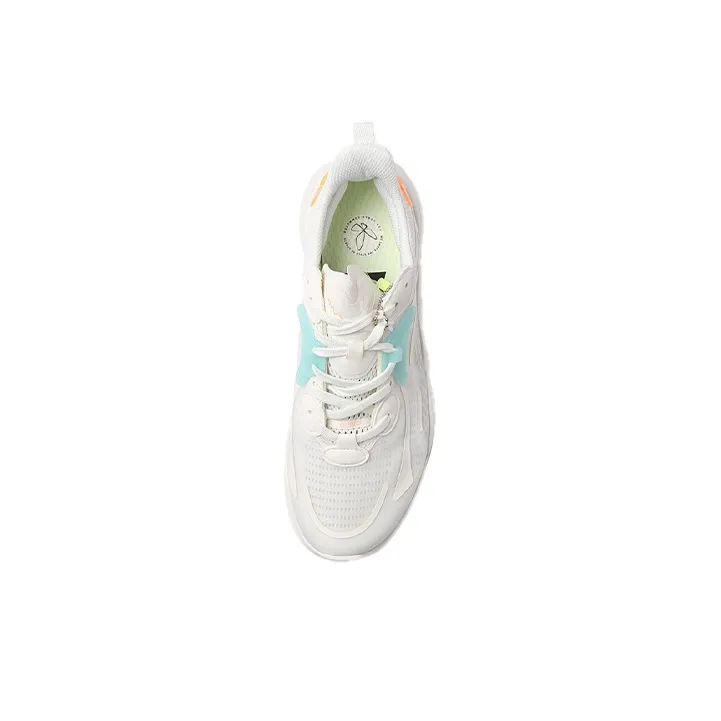 ANTA Variety Training Collection Training Shoes Women's Low Top Ivory White/Bright Neon Orange-2