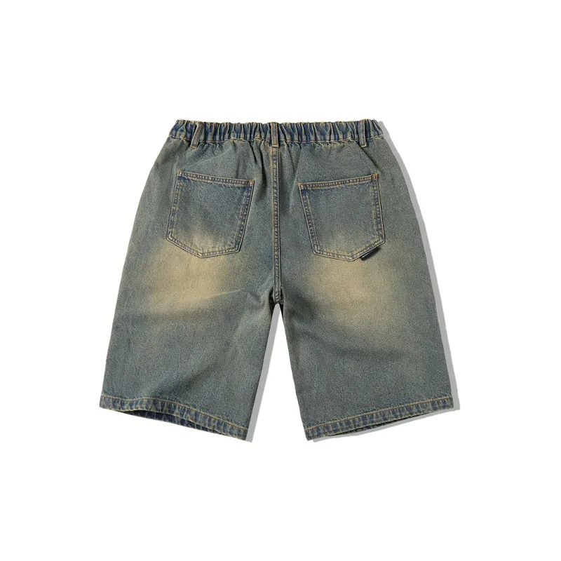 EPTISON Denim Shorts Unisex Vintage Blue-1