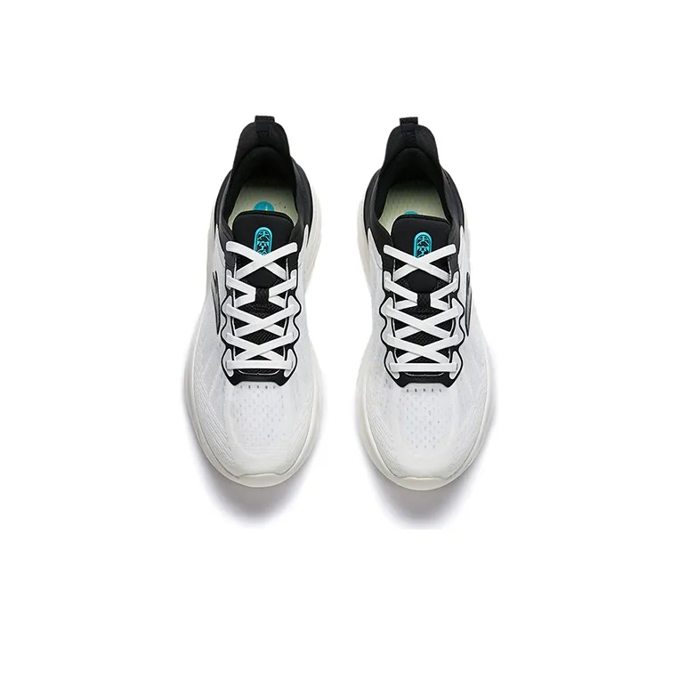 Anta Variety Training Collection Cushioned Wear Resistant Coverage Low Top Training Shoes Men's White Black-2