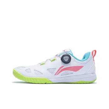 LiNing Mage ESS Durable Breathable Low Top Table Tennis Shoes Unisex White Red