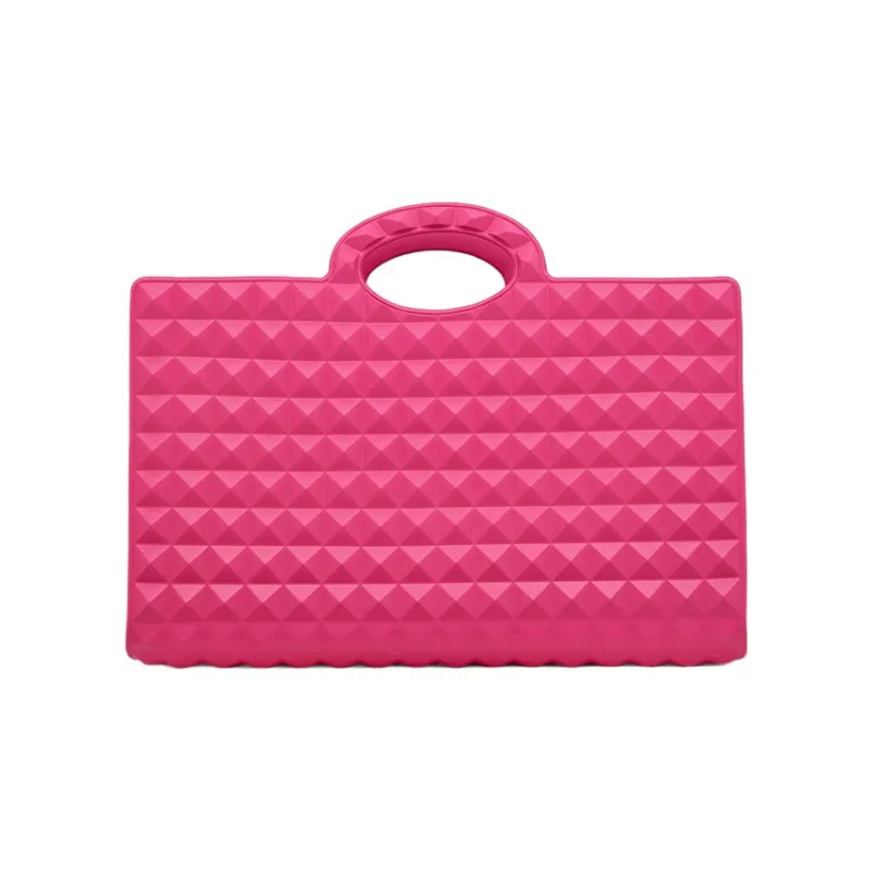 Valentino Rubber Tote Bag Shopping Bag Handbag Women's Pink-0