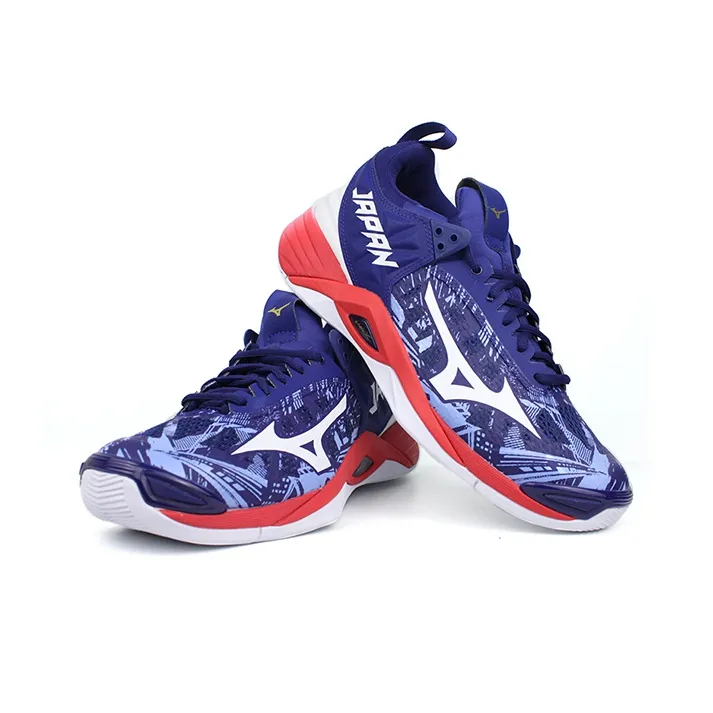 Mizuno Wave Momentum 2 Blue/Red-2