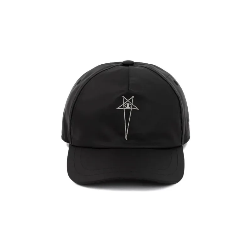 RICK OWENS/RO Nylon Baseball Caps Men's Black-0