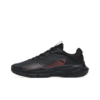 Anta Shock Absorbers With Slip Resistant And Abrasion Resistant Properties Low Top Training Shoes Men's Black Red