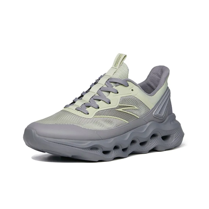 Anta Cushioning Anti Slip And Wear Resistant Low Top Training Shoes Men's Green Gray-1