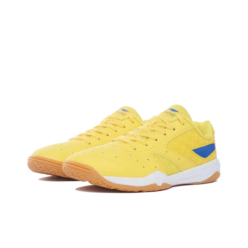 LiNing Champion Collection Cushioning Anti-Slip Wear-Resistant Breathability Low-Top Training Shoes Unisex Yellow Blue-2