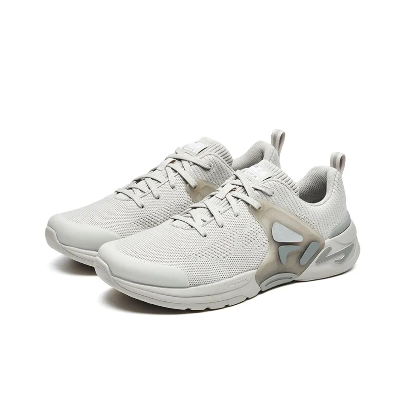 FILA Mind 5 Cushioning Anti Slip And Wear Resistant Low Top Training Shoes Men's White Gray-1