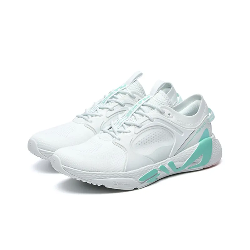 FILA MIND ELITE Cushioning Anti Slip And Wear Resistant Low Top Training Shoes Women's White Blue-1