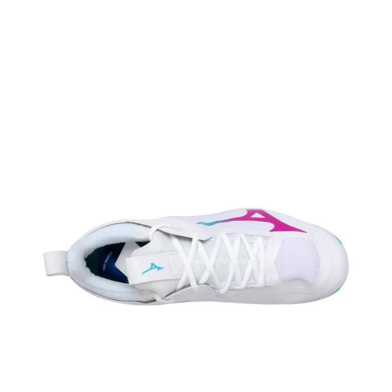 Mizuno Women's Wave Momentum 2 'White Pink'-1