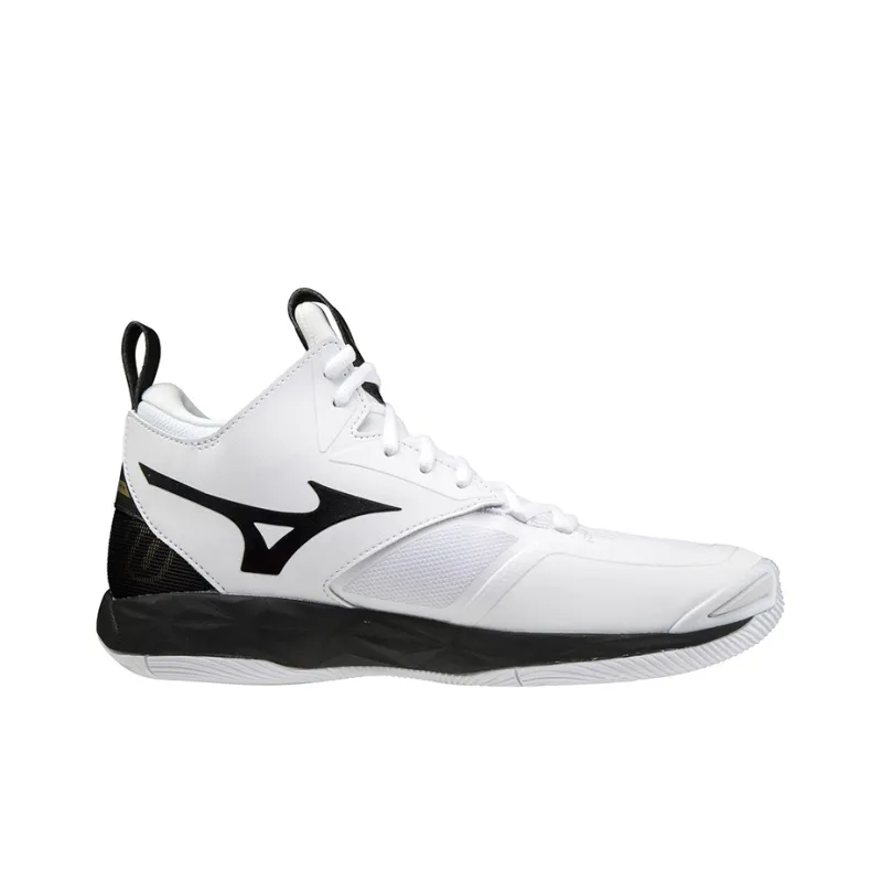 Mizuno Wave Momentum 2 Mid 'White Black Gold'-1