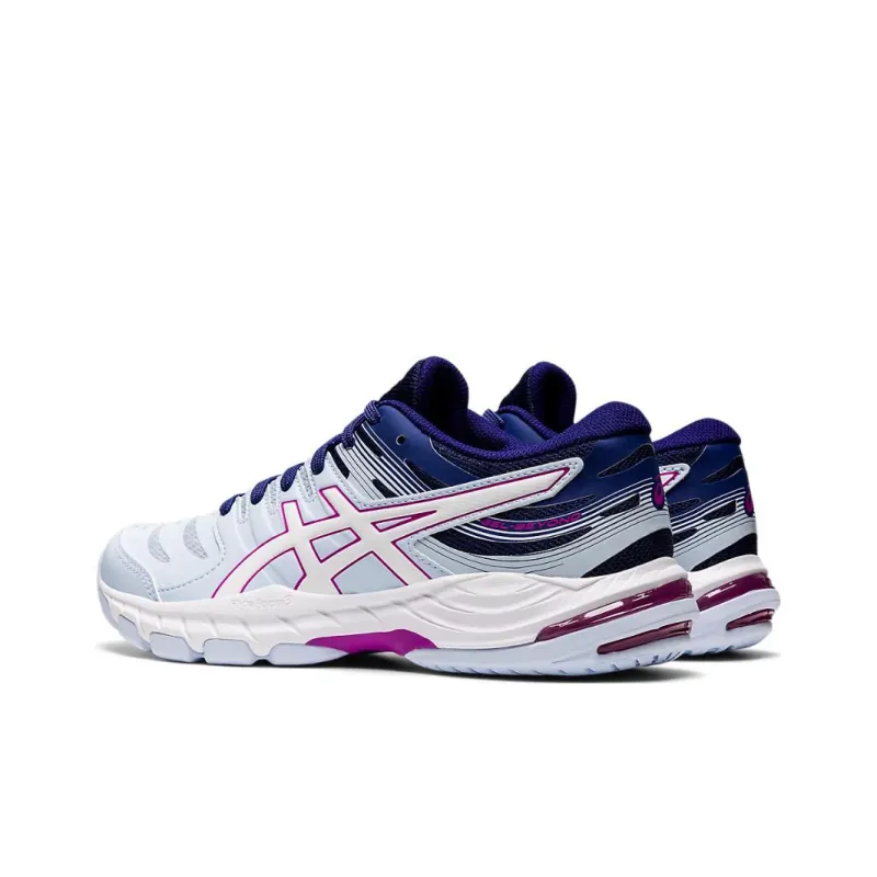 Asics Gel Beyond 6 Anti Slip Wear Resistant Low Top Volleyball Shoes Women's Blue White-3