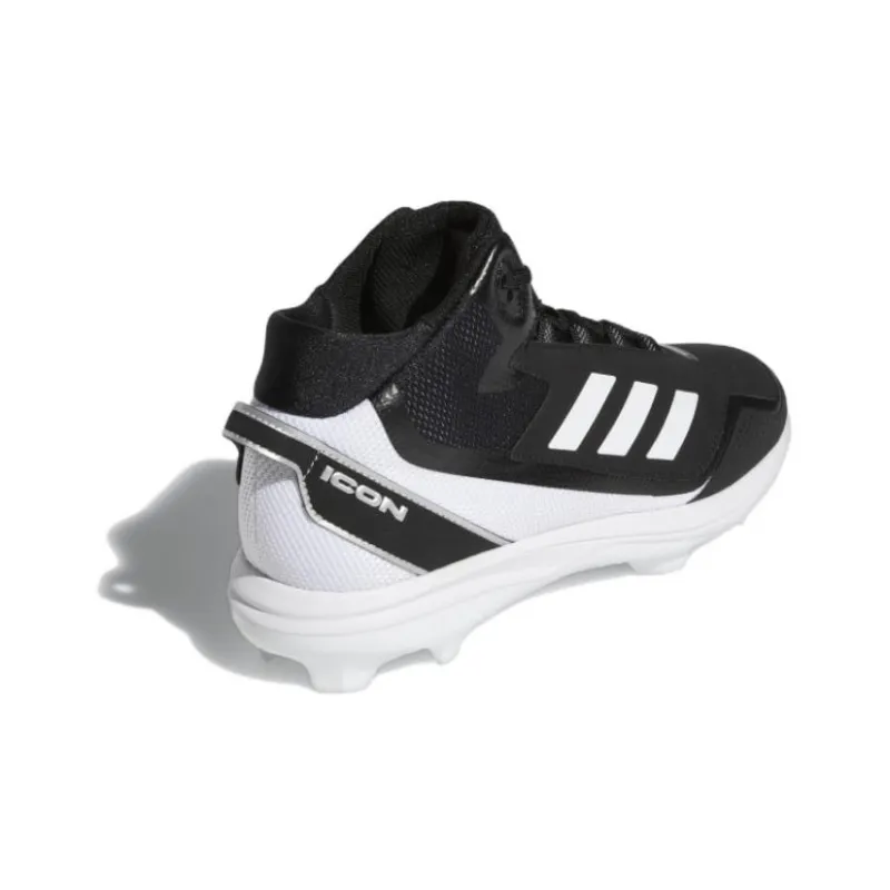 Adidas Icon 7 Mid Tpu Cleats Wear-Resistant Mid-Top Training Shoes Men's Black-3