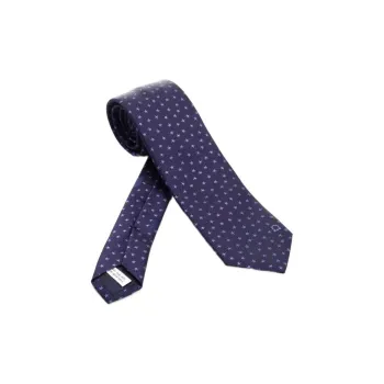 Ferragamo Ties Men Dark Blue