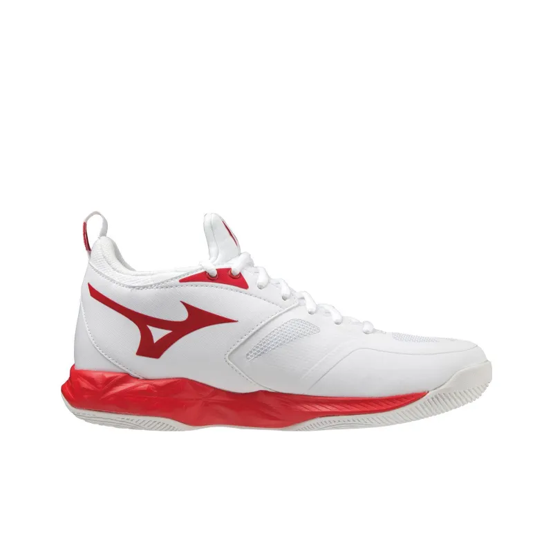 Mizuno Wave Dimension 'White Red'-1