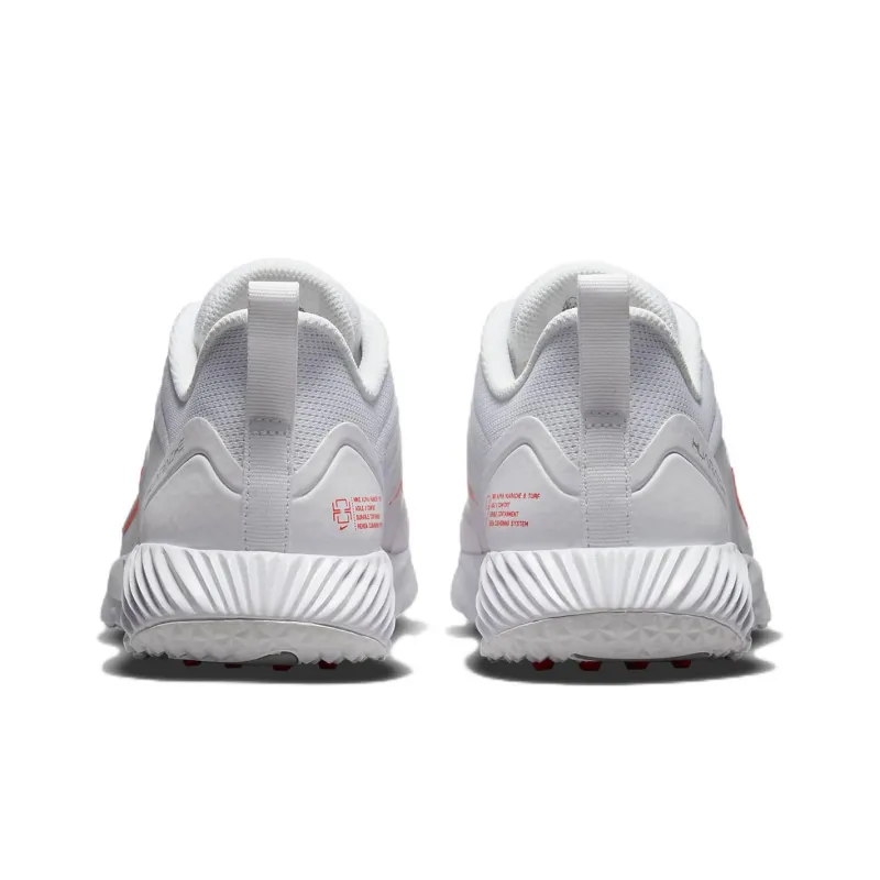 Nike Alpha Huarache 8 Pro Tf 'White Bright Crimson'-4