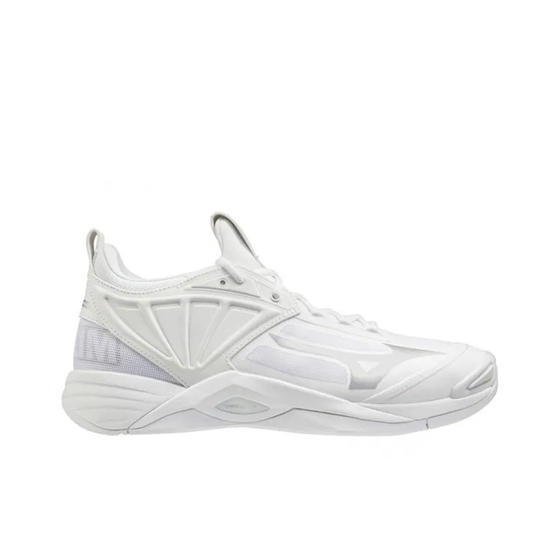 Mizuno Women's Wave Momentum 2 'White Silver'-1