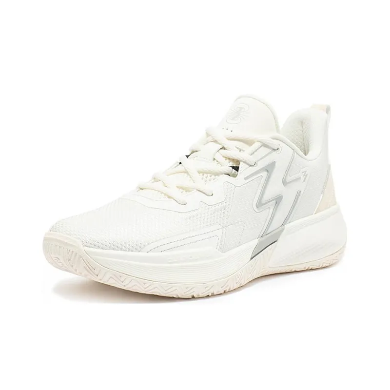 361° Big3 3.0 Team Cushioning Abrasion Resistant Breathable Low Top Basketball Shoes Men's White Gray-1