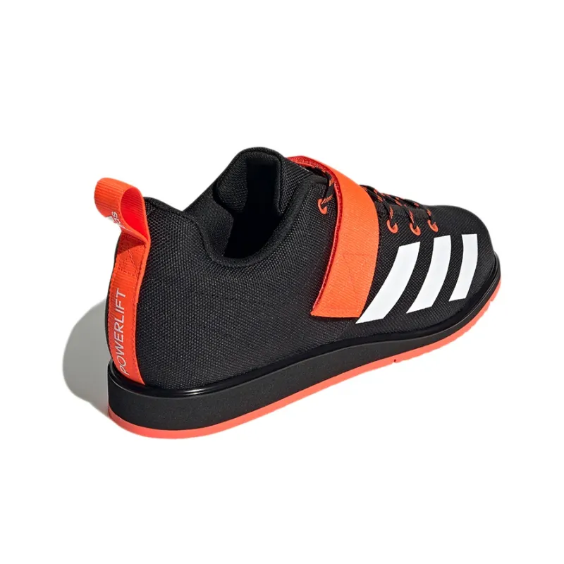 Adidas Powerlift 4 Weightlifting Wear-Resistant Low-Top Training Shoes Unisex Black Orange-3