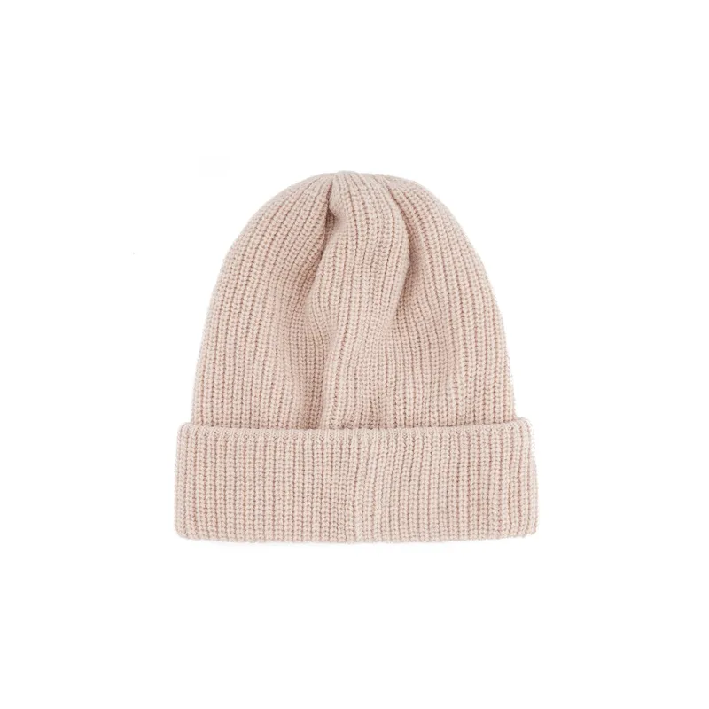 CHANEL Wool Beanies Women's Milk Tea Beige-1