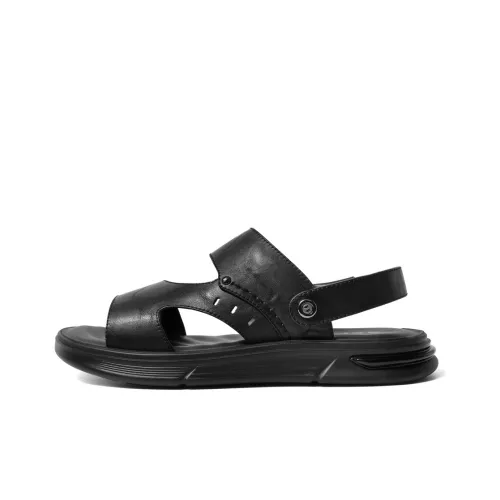 BELLE Beach Sandals Men Black/Brown