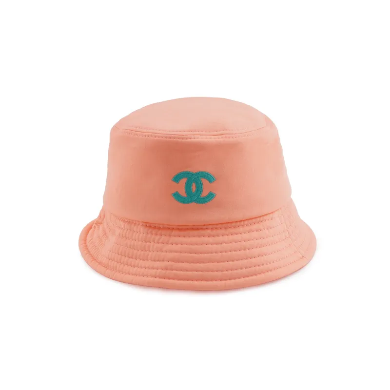 CHANEL Bucket Cotton Bucket Hats Unisex Orange-1