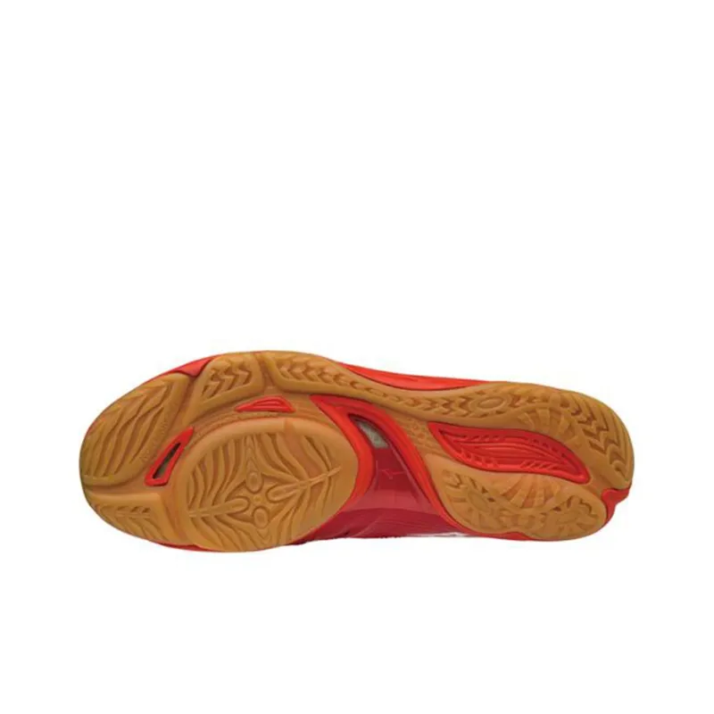 Mizuno Wave Rider 25 Wide Anti Slip Wear Resistant Low Top Volleyball Shoes Unisex Red-4