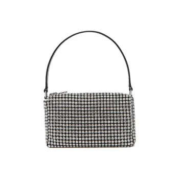 Alexander Wang Medium Wangloc Rhinestone embellished Clutch Bag