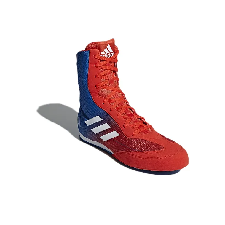 Adidas Box Hog Series Training Shoes Men High-Top Blue/Red-2