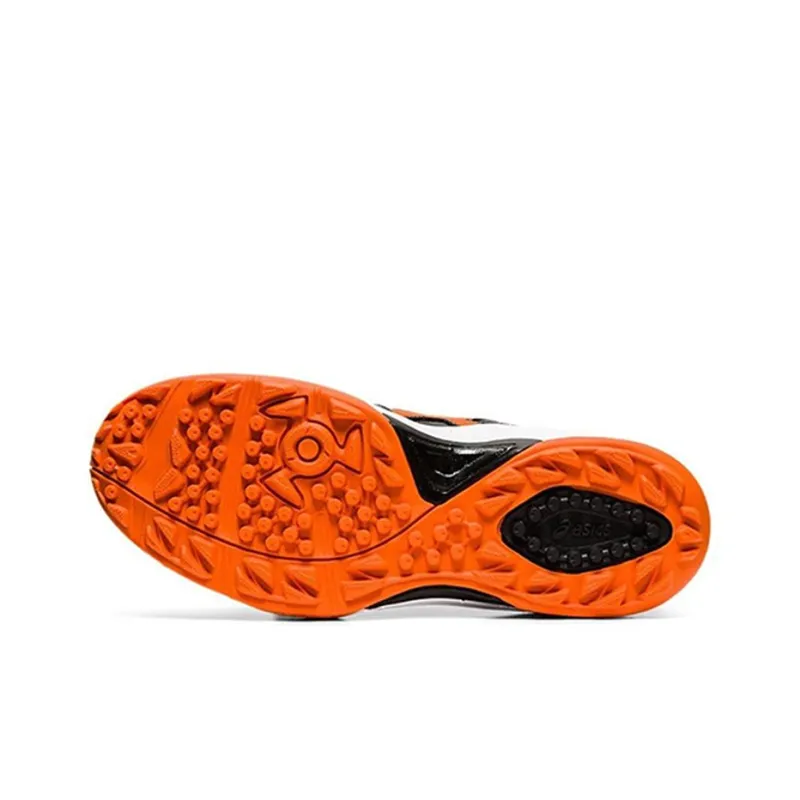 Asics Sky Hand Oc 2 Wear-Resistant Low-Top Training Shoes Unisex Black Orange-5