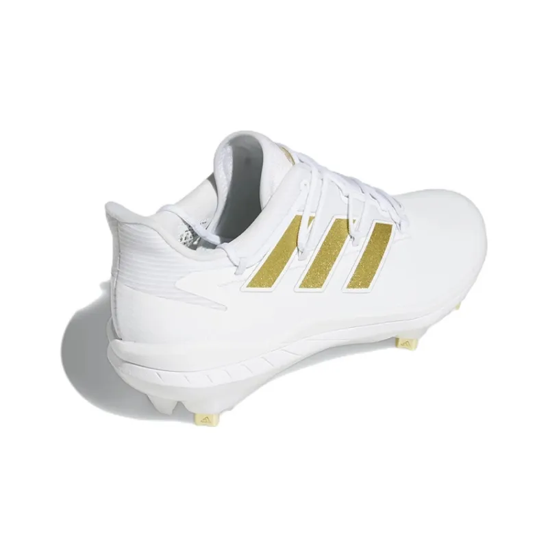 Adidas Adizero Cleats Wear Resistant Low Top Training Shoes Men's White Gold-3