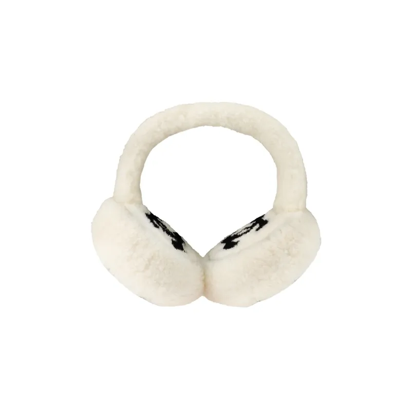CHANEL Taffeta Earmuffs Unisex White-1