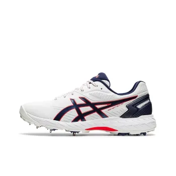 Asics 350 Not Out FF Wear-Resistant Low-Top Cricket Training Shoes Men's White Blue