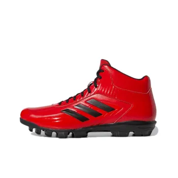Adidas Adizero Anti-Slip And Wear-Resistant Coverage Mid-Top Training Shoes Men's Red Black