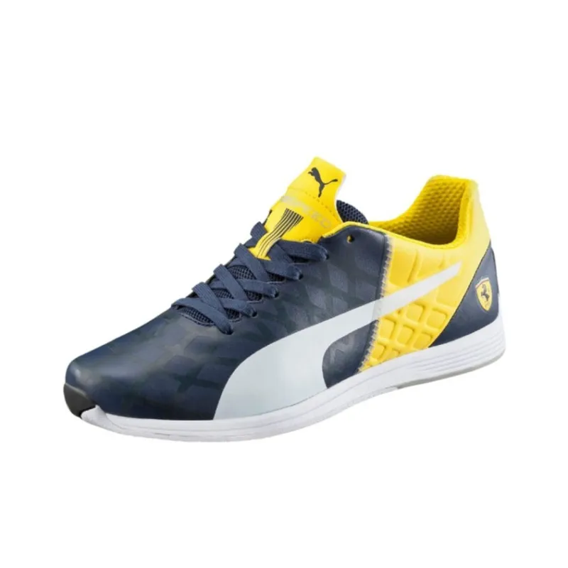 PUMA Scuderia Ferrari 1.4 Anti-Slip Wear-Resistant Low-Top Training Shoes Men's Dark Blue Yellow-2
