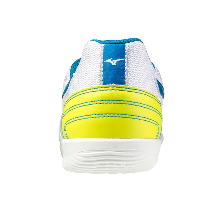 Mizuno Morelia Sala Club Low Tops Lightweight Volleyball Shoes White Blue Yellow-3