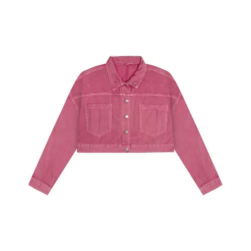 FOREVER 21 Denim Jackets Women's Pink