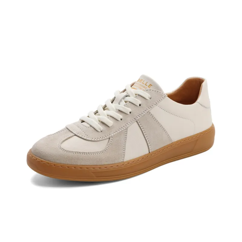 BELLE Stylish Skateboarding Shoes Men's White-1
